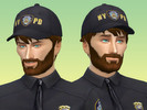 Sims 4 — NYPD hat by miknekoi2 — A &amp;quot;NYPD style&amp;quot; hat to wear with the matching shirt of course.