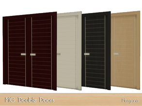 Sims 4 — MG Double Doors by morgana14 — A new door in 4 colours