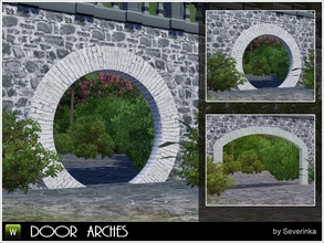 Sims 3 — Door arches by Severinka_ — Two arches: Arch wish oval top, size 4x1 Arch round, size 2x1 Recolorable any