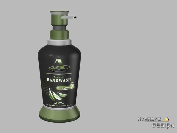 Sims 4 — Altara Liquid Soap by NynaeveDesign — This liquid load washes away dirt and bacteria for good hand hygiene.
