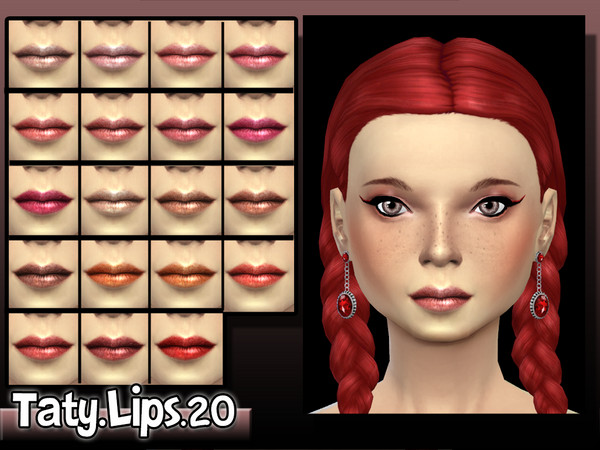 Sims 4 — [Ts4]Taty_Lips_20 by tatygagg — -Female -Teen, Young Adult, Adult, Elder