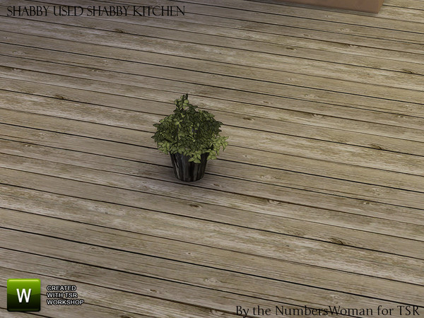 Sims 4 — Shabby Bargain Shabby Chic Kitchen Plant by TheNumbersWoman — Shabby yet affordable, the comfort oozes out of