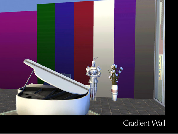 Sims 4 — Gradient Wall Paint by 6l4c13r2 — Because normal dark paint is a little bit boring. This is my first time