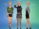 Sims 4 — Cas pose (clumsy,neat,creative) by yeying3242 — choose neat/clumsy/creative trait in CAS to get this pose. (pose