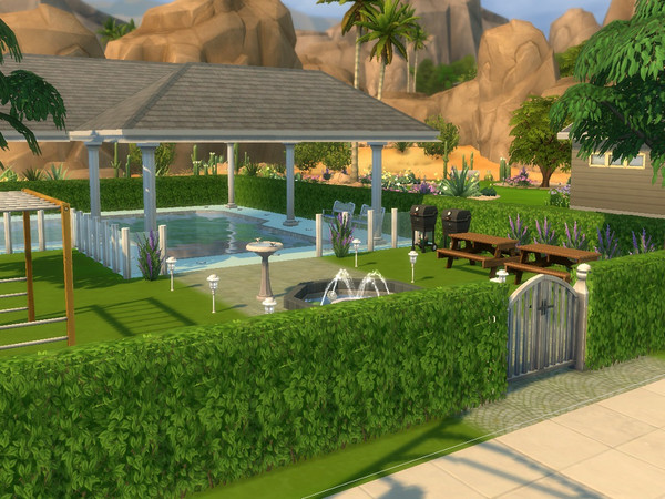 Sims 4 — publicpool by goranshooter2 — This community lot is for fun and relaxing, featuring a public pool for everyone
