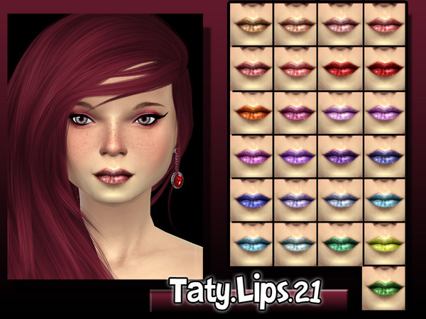 Sims 4 — [Ts4]Taty_Lips_21 by tatygagg — -Female -Teen, Young Adult, Adult, Elder