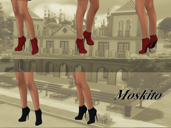 Sims 4 — Ankle_Boots_009 by Moskito — -new mesh for teens,young-adutls,adults and elders -2 colors