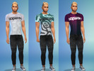 Sims 4 — Male Superdry T-shirt set [Uk Simmer] by TheUKsimmer — This is my second re-colour set, so im sorry if they're