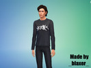 Sims 4 — Skrillex Sweat Shirt Logo v1 by _blaxer_ — Skrillex Sweat Shirt Logo for Skrillex music lovers ^.^ 