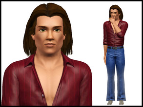 Sims 3 — Sam Winchester by Witchbadger — Supernatural: Sam Winchester - Young Adult, Bookworm, Brave, Brooding, Computer