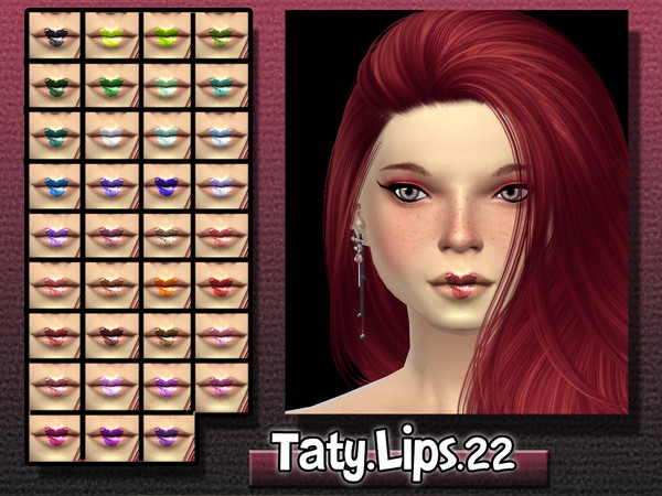 Sims 4 — [Ts4]Taty_Lips_22 by tatygagg — - Female - Teen, Young Adult, Adult, Elder