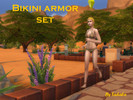 Sims 4 — Bikini armor set for females by Tadala — Is found as a standalone item under the brassiere and swimsuit