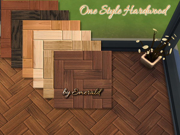 Sims 4 — One Style Hardwood floor by Emerald — Wood floors for your home with quality !!!