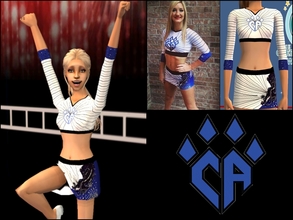 Sims 2 — CA Panthers Cheer Uniform  by Cheer4Sims2 — CA Panthers Cheer Uniform 