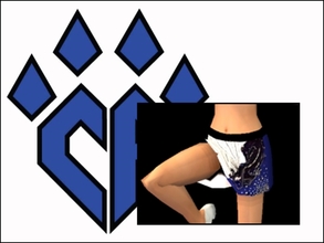 Sims 2 — CA Panthers Cheer Uniform Skirt by Cheer4Sims2 — CA Panthers Cheer Uniform Skirt