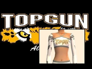 Sims 2 — Top Gun Angels Cheer Uniform Top by Cheer4Sims2 — Top Gun Angels Cheer Uniform Top