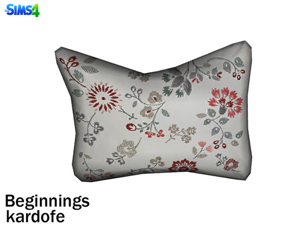 Sims 4 — kardofe_beginnings_cushions2 by kardofe — Nice and colorful embroidery cushion