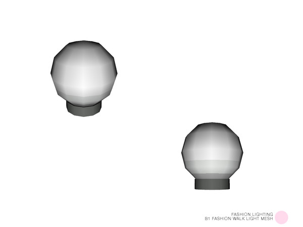 Sims 4 — B1 Fashion Walk Light Mesh by DOT — B1 Fashion Walk Light Mesh by DOT of The Sims Resource