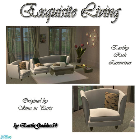 Sims 2 — Exquisite Living by EarthGoddess54 — A lovely earthy set that's sure to keep your sims living in luxury. *FREE*