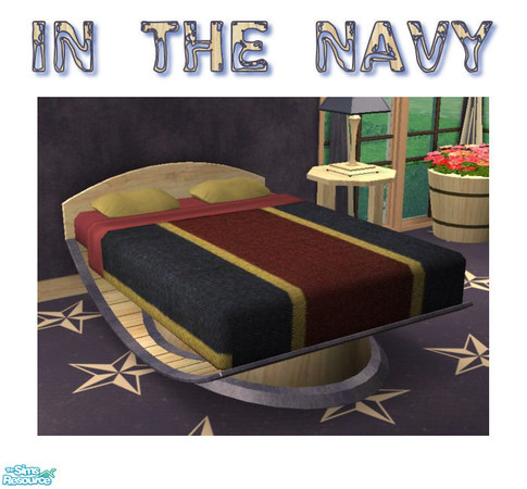 Sims 2 — In the Navy - Bedding 2 by EarthGoddess54 — Made to match my In the Navy bedroom set. Enjoy!