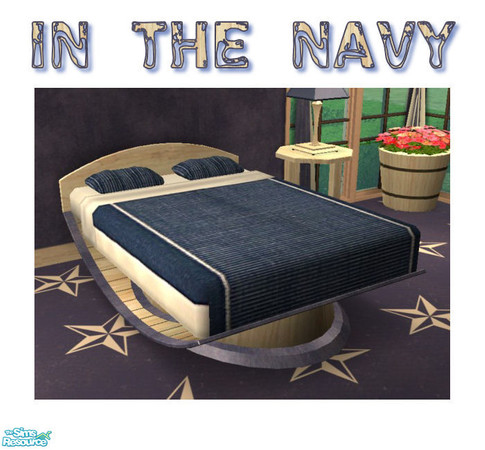 Sims 2 — In the Navy - Bedding 1 by EarthGoddess54 — Made to match my In the Navy bedroom set. Enjoy!