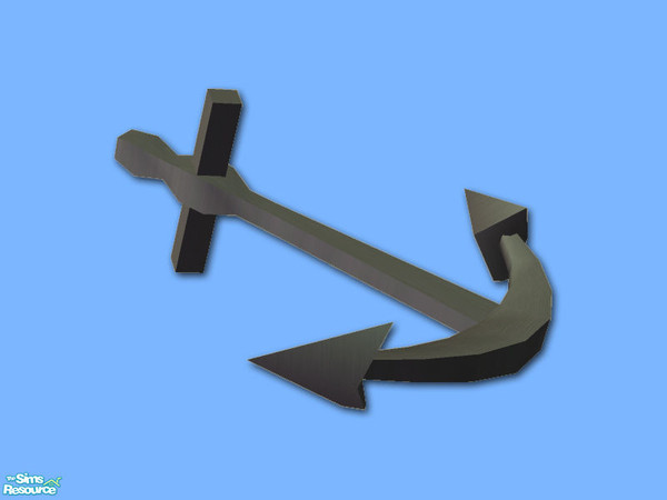 Sims 2 — Ships Anchor - Mesh by Shakeshaft — Part of a set of objects to create a Shipwreck for your simmies beaches, set