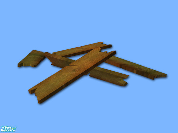 Sims 2 — Driftwood - Mesh by Shakeshaft — Part of a set of objects to create a Shipwreck for your simmies beaches, set