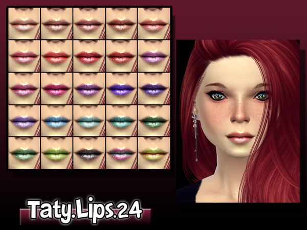Sims 4 — [Ts4]Taty_Lips_24 by tatygagg — -Female -Teen, Young Adult, Adult, Elder 