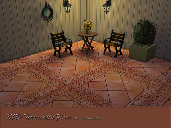 Sims 4 — MB-TerracottaFloor by matomibotaki — MB-TerracottaFloor, new lovely terracotta tile floor, created for Sims 4,