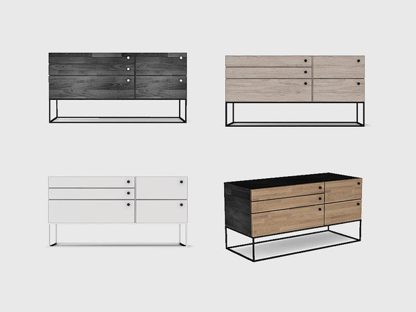 Sims 4 — Bedroom Cedar - Dresser by ung999 — Bedroom Cedar - Dresser Colors Option : 4