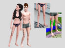 Sims 3 — Leg Tattoo  by ptrcj — Leg Tattoo for Male and Female YoungAdult and Adult This tattoo is like as socks It's my