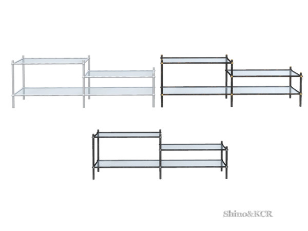 Sims 4 — Monaco Bedroom - Sidetable right by ShinoKCR — matching the left sidetable - but wider