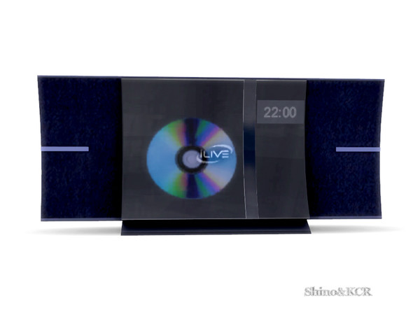 Sims 4 — Monaco Bedroom - Stereo by ShinoKCR — stereo for surfaces with glass window with bb.moveobjects on you can use