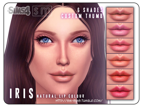 Sims 4 — [ Iris ] - Natural Lip Colour by Screaming_Mustard — A very soft and natural lip with a hint of colour. Great