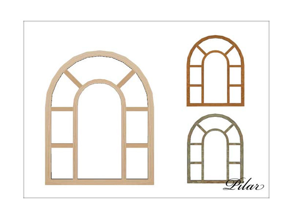 Sims 4 — Pilar_Nature Mirror by Pilar — Nice bedroom that blends with nature