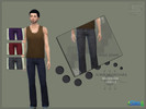 Sims 4 — Modern Series Jeans by sorrowthedark — Let your male sims, wear the modern look, with these Modern Series Jeans.