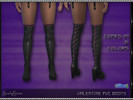 Sims 4 — Valentines 2015 PVC Boots by SrslySims — **Valentine PVC Boots** I have made for you 31 'PVC' boots for