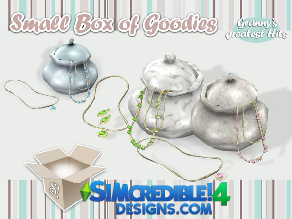 Sims 4 — Granny's Greatest Hits - Jewels by SIMcredible! — It's SIMcredible! Small box of goodies #2 - Your lovely source