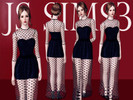 Sims 3 — Polka Dot Maxi Dress by JS-Sims — Available For: Female - YA / Adult Everyday, Formal Base game compatible Hope