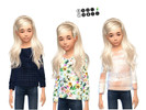 Sims 4 — Girls Sweatshirt by nadyarts97 — Girls Sweatshirt 3 designs recolour 