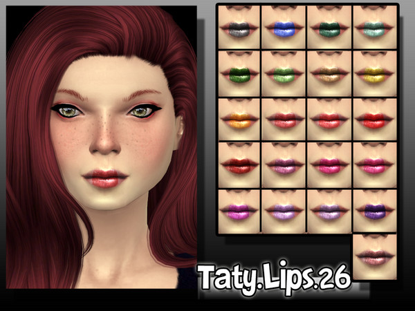 Sims 4 — [Ts4]Taty_Lips_26 by tatygagg — - Female - Teen, Young Adult, Adult, Elder