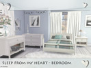 Sims 4 — Sleep from my heart - Bedroom by Schedels-Asylum — My first bedroom. Looks a bit cute but the old fashioned look