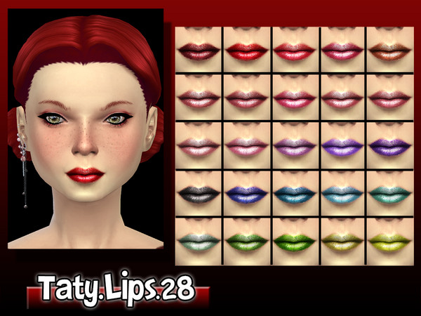 Sims 4 — [Ts4]Taty_Lips_28 by tatygagg — - Female - Teen, Young Adult, Adult, Elder