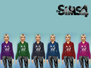 Sims 4 — paw hoodie by MissRatata2 — colour full hoodie's with paw print on them