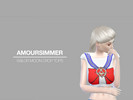 Sims 4 — Sailor Moon crop tops by amoursimmer — Three different Sailor Moon inspired crop tops!