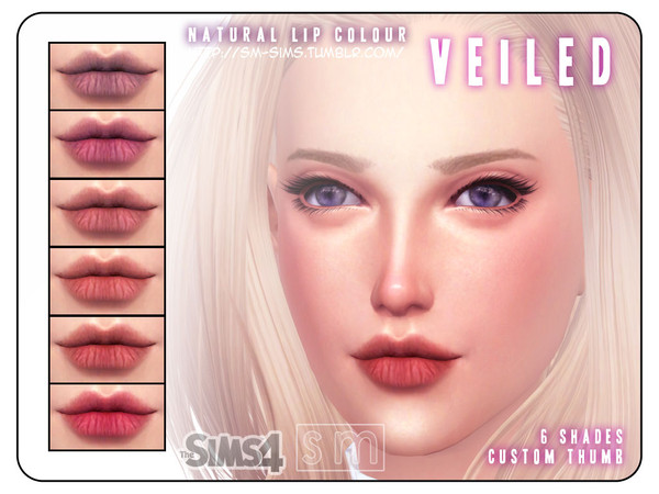 Sims 4 — [ Veiled ] - Natural Lips for Men and Women by Screaming_Mustard — Some natural looking non-glossy lips with a