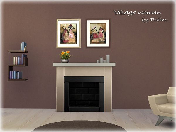 Sims 4 — Village women by Neferu2 — African ethnic pictures