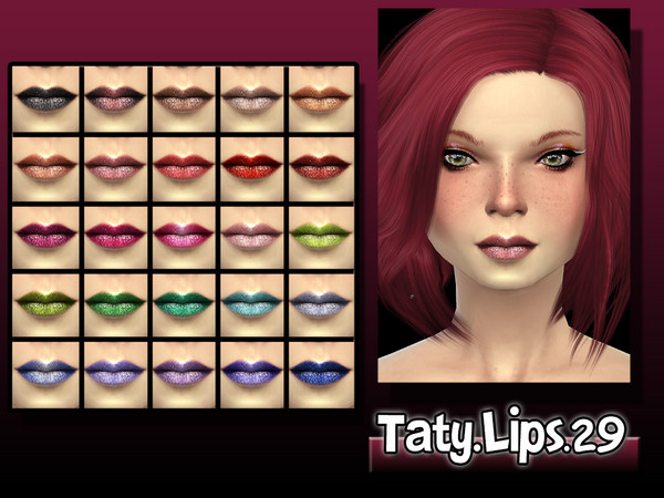 Sims 4 — [Ts4]Taty_Lips_29 by tatygagg — - Female - Teen, Young Adult, Adult, Elder