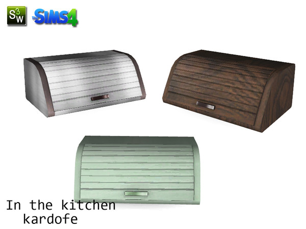 Sims 4 — kardofe_In the kitchen_breadbox by kardofe — Breadbox to preserve the always fresh bread