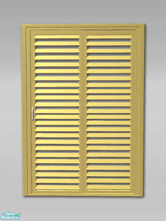 Sims 2 — Louvre Sliding Door - Recol07 by Shakeshaft — Part of a new Louvre Sliding Door Set to match my door and window